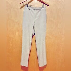 Uniqlo tan plaid dress pants with comfortable stretch